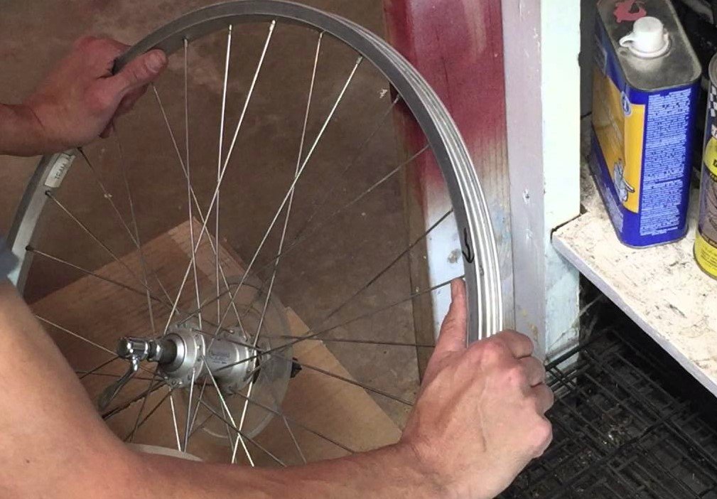 How to fix a bent bike rim at home